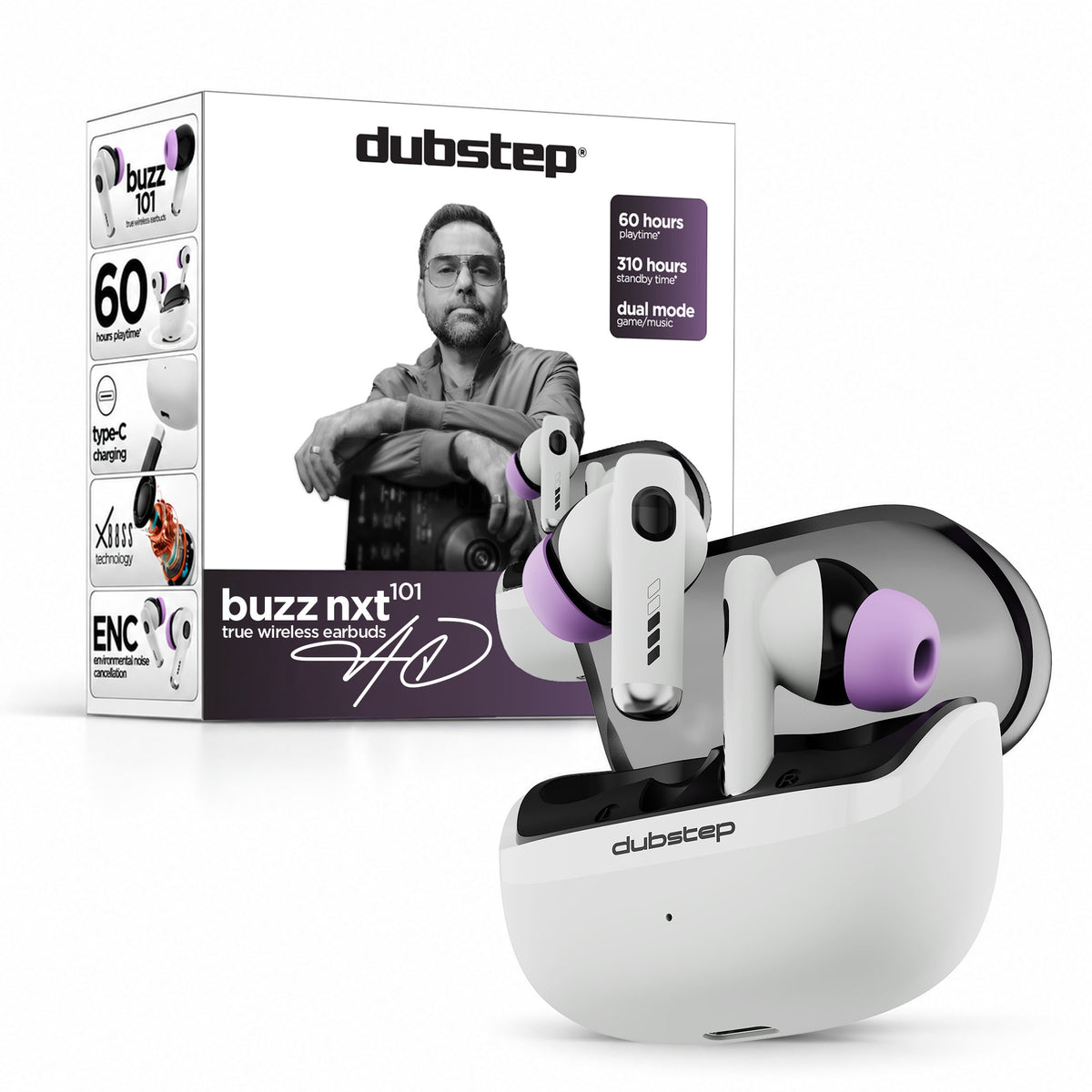 Buzz nxt 101 White & Purple