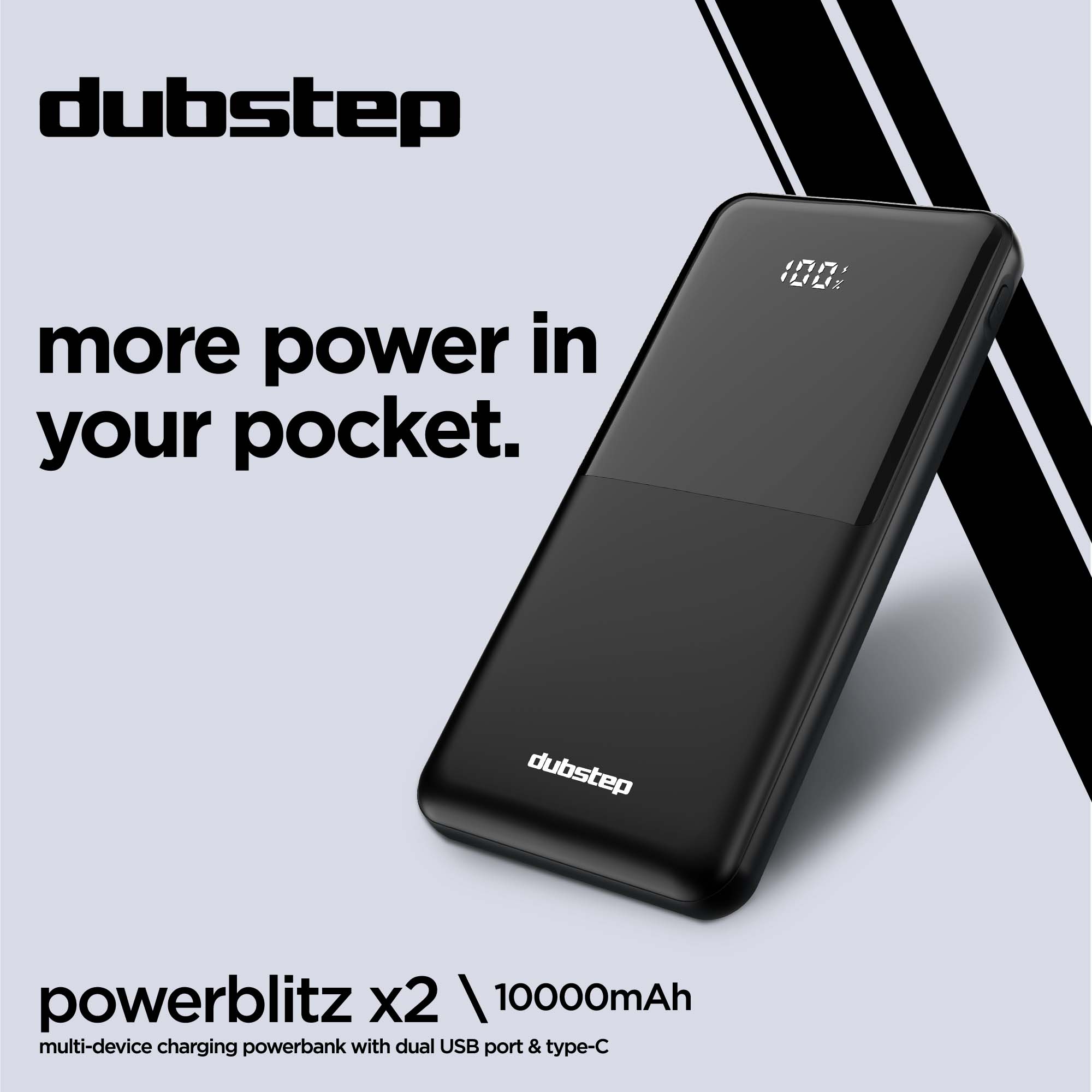 Powerblitz X2 multi-device charging powerbank