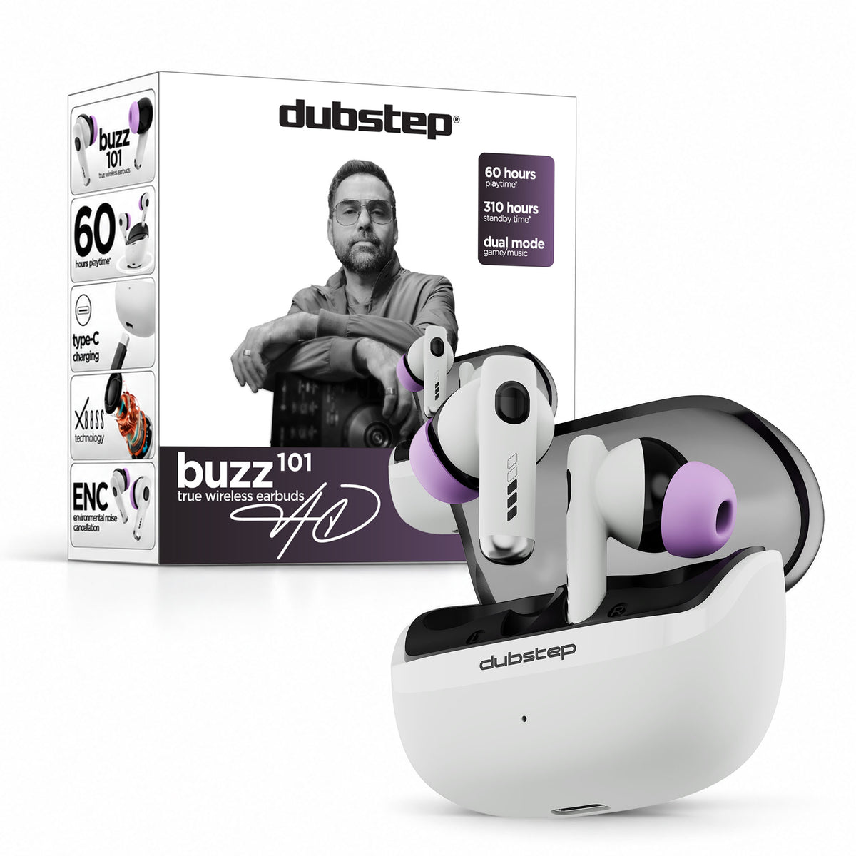 Buzz nxt 101 White & Purple