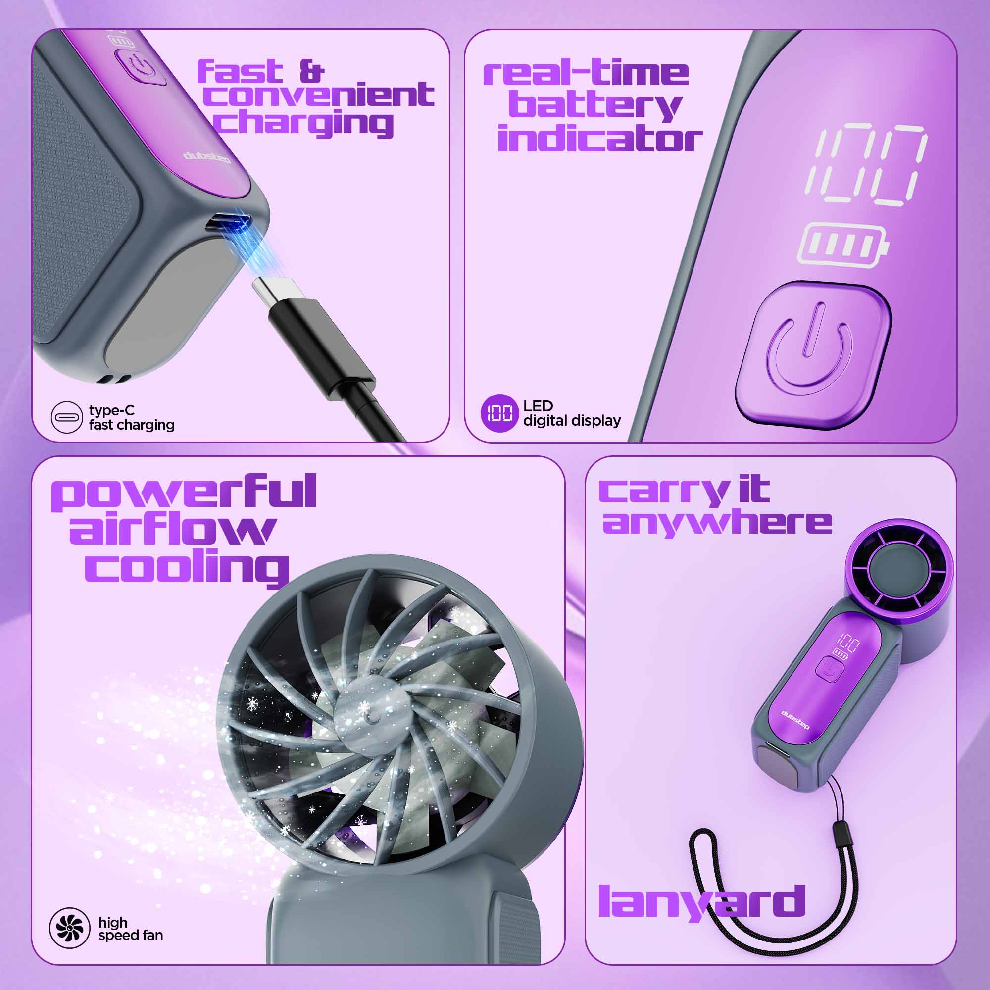 Flo mini (mini handheld cooling fan)