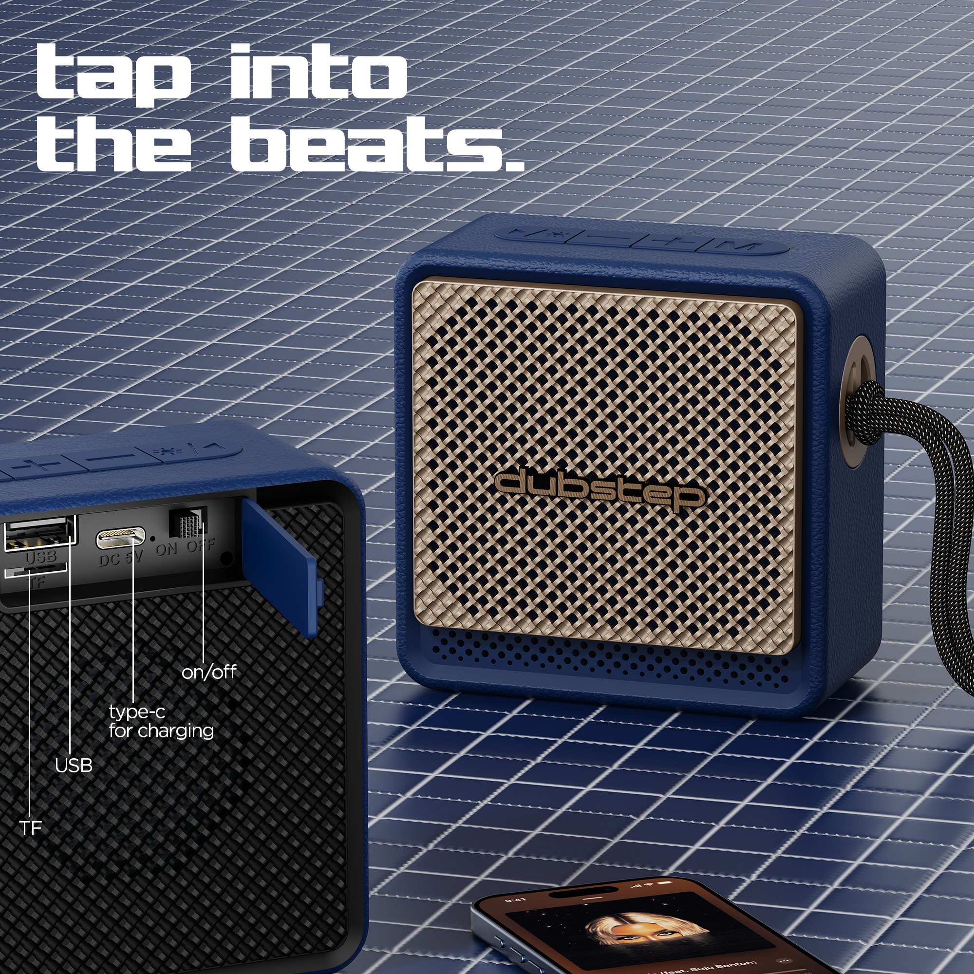 Bassline DRP Speaker Blue