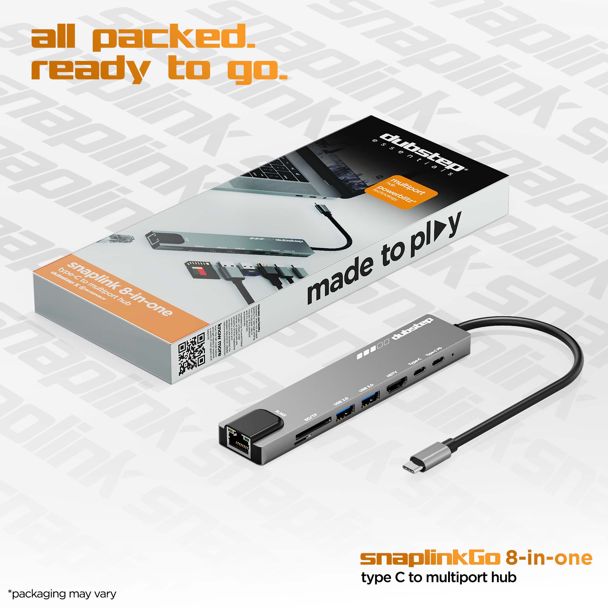 SnaplinkGo 8-in-One Type-C Multiport Hub