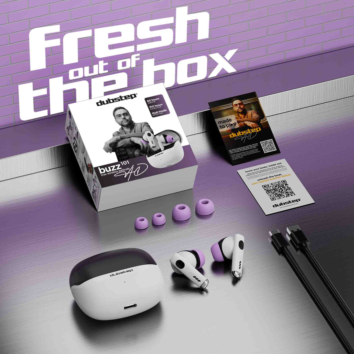Buzz nxt 101 White & Purple