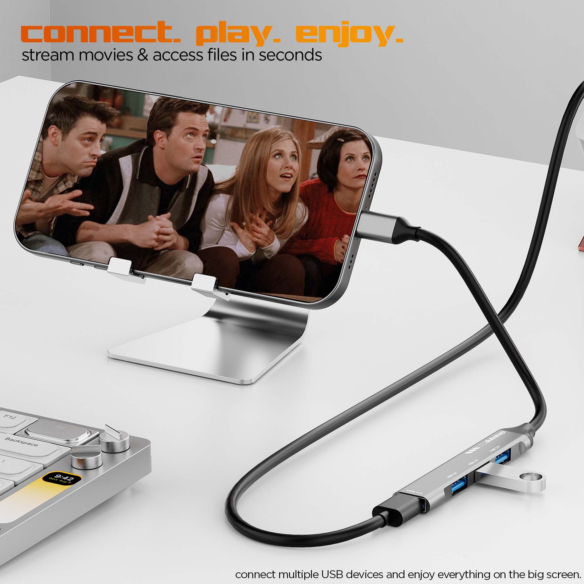 SnaplinkGo 4-in-One Type-C to USB Hub