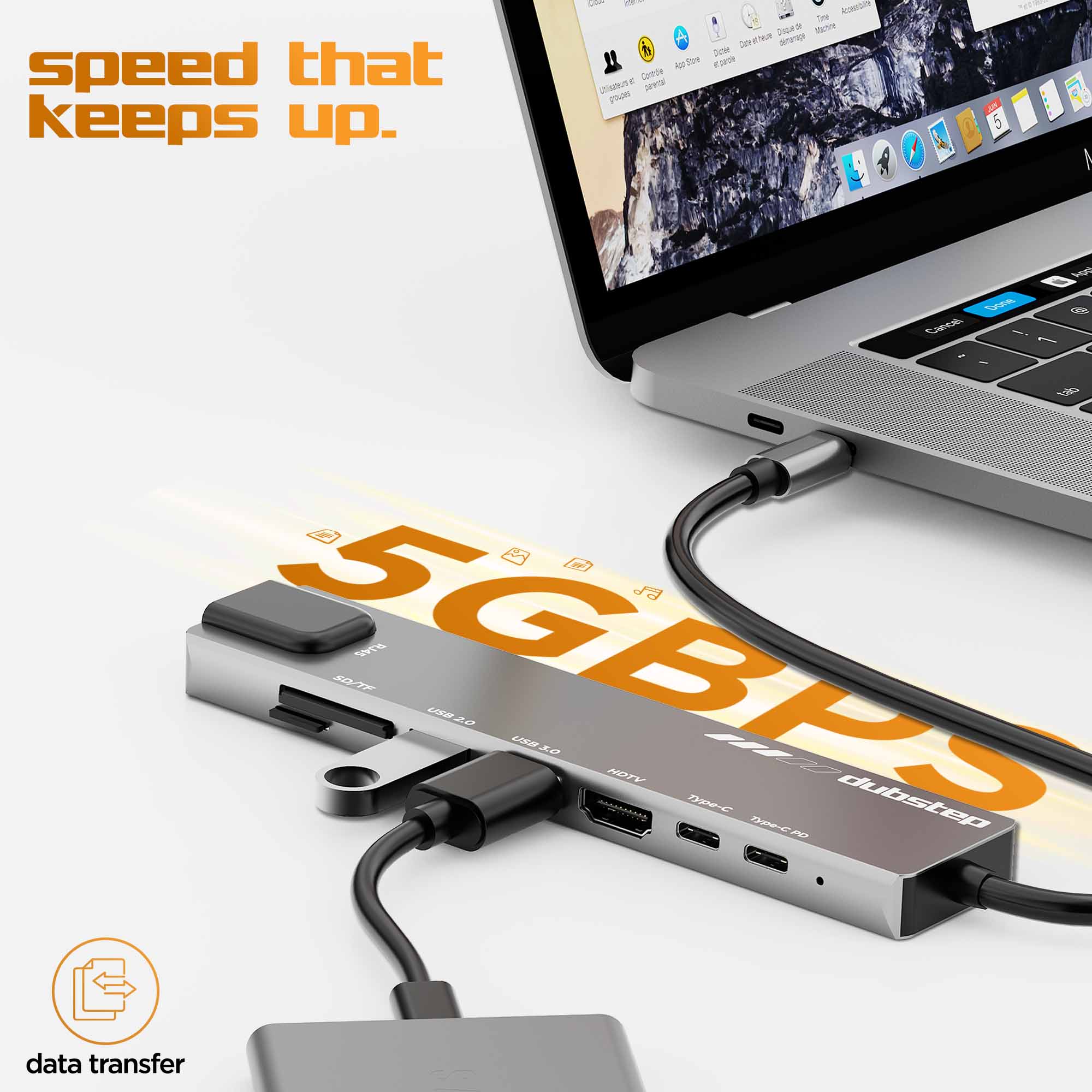 SnaplinkGo 8-in-One Type-C Multiport Hub