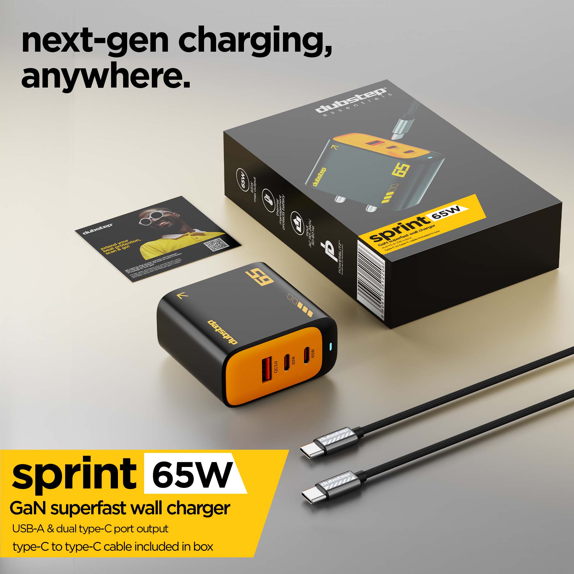 Sprint 65W GaN Superfast Wall Charger