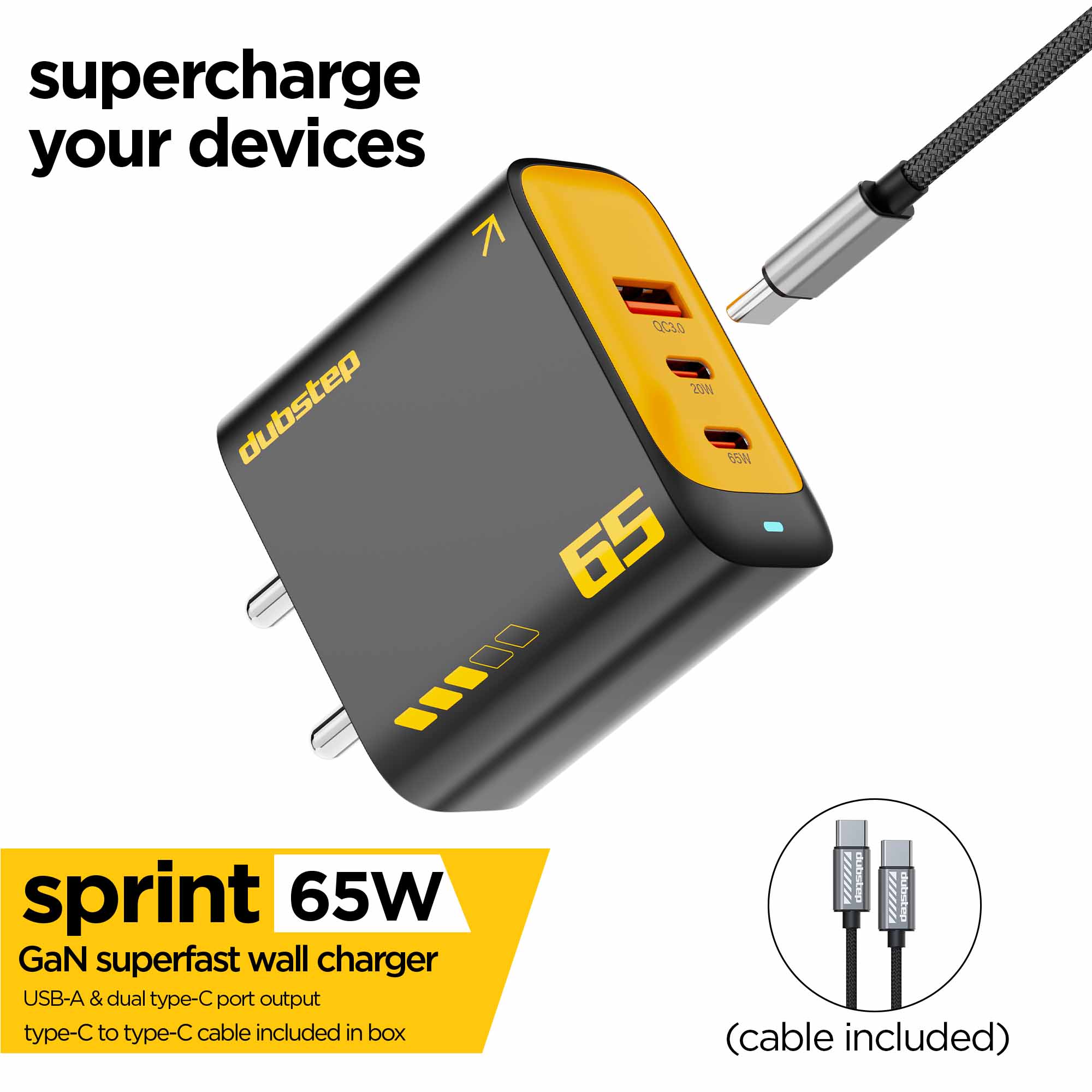 Sprint 65W GaN Superfast Wall Charger