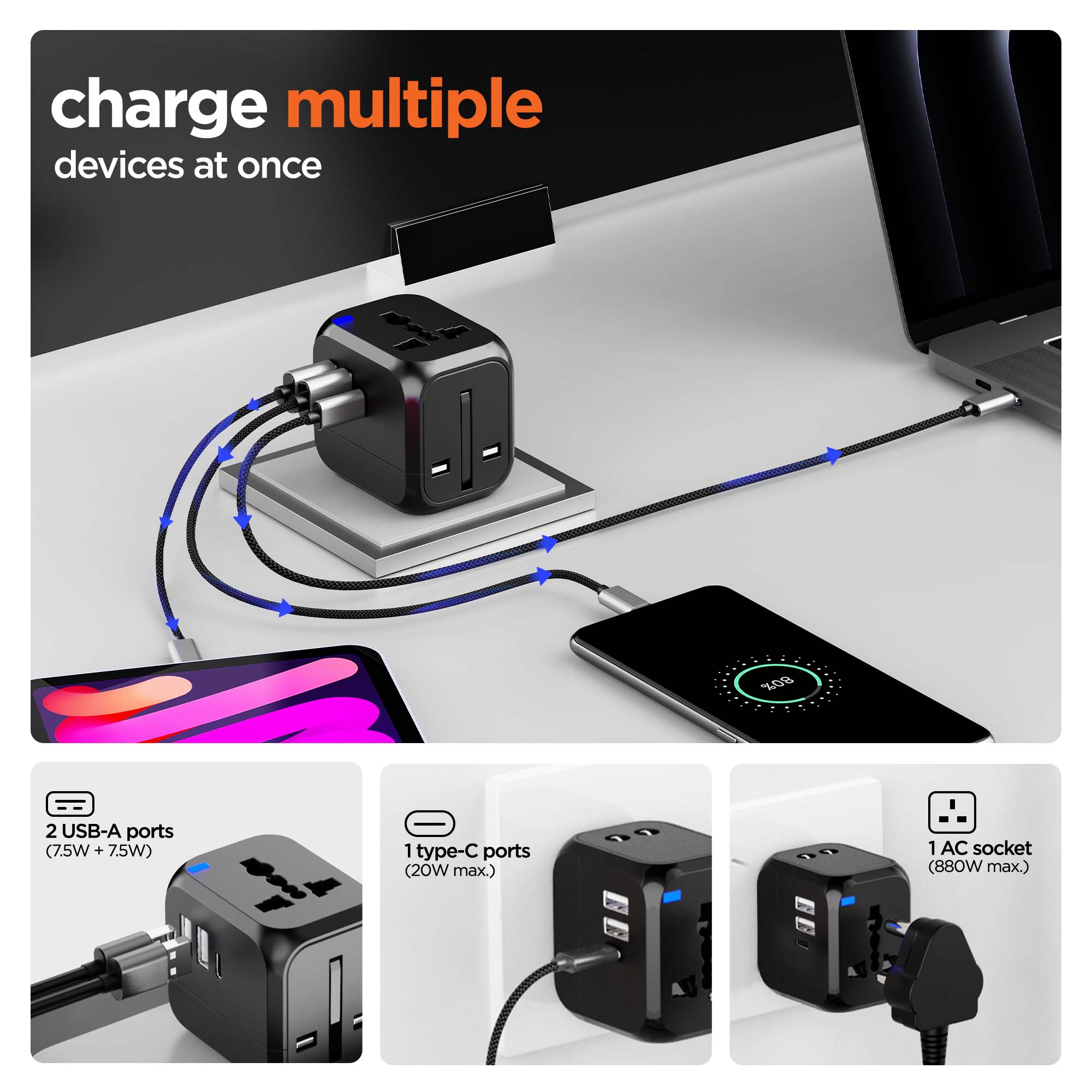 Voyager 25W Travel Charger