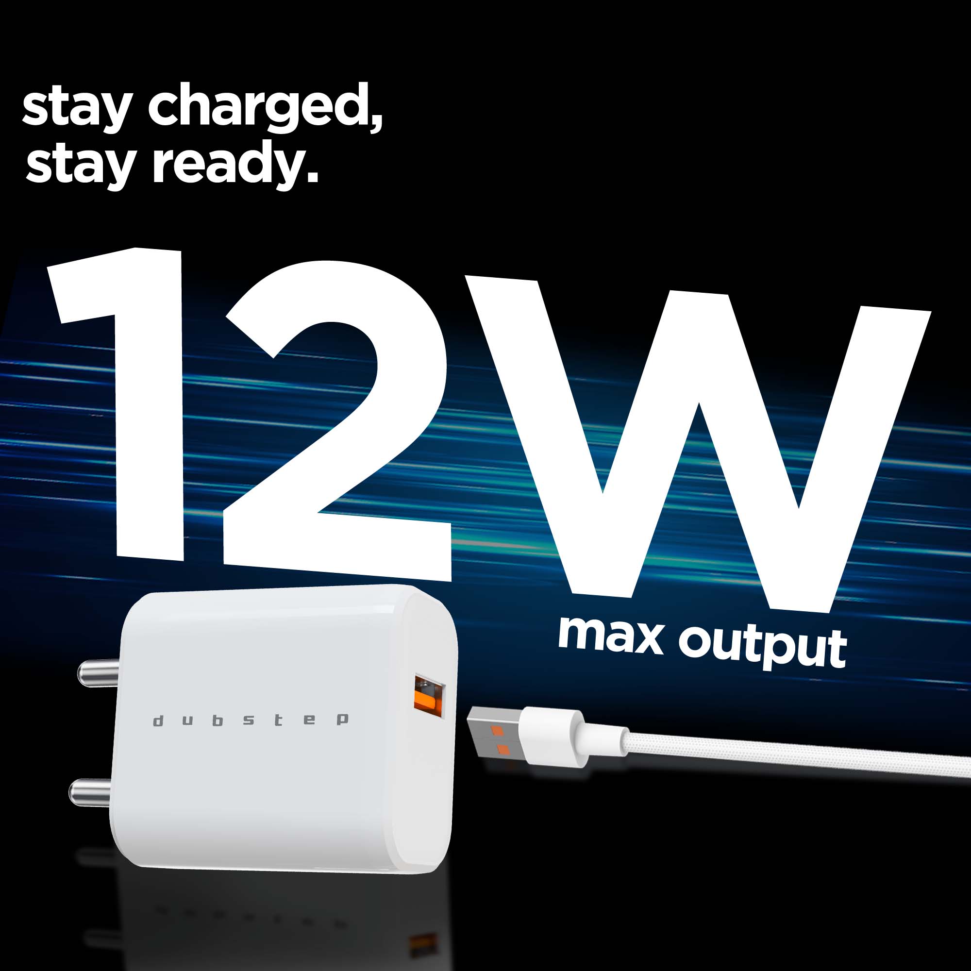 Sprint 12W 2.4A Fast Charger with Cable (Micro USB to USB-A)