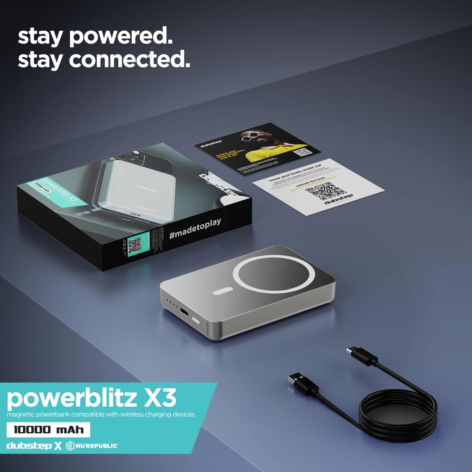 Powerblitz X3 Magsafe charging powerbank 10,000mAh