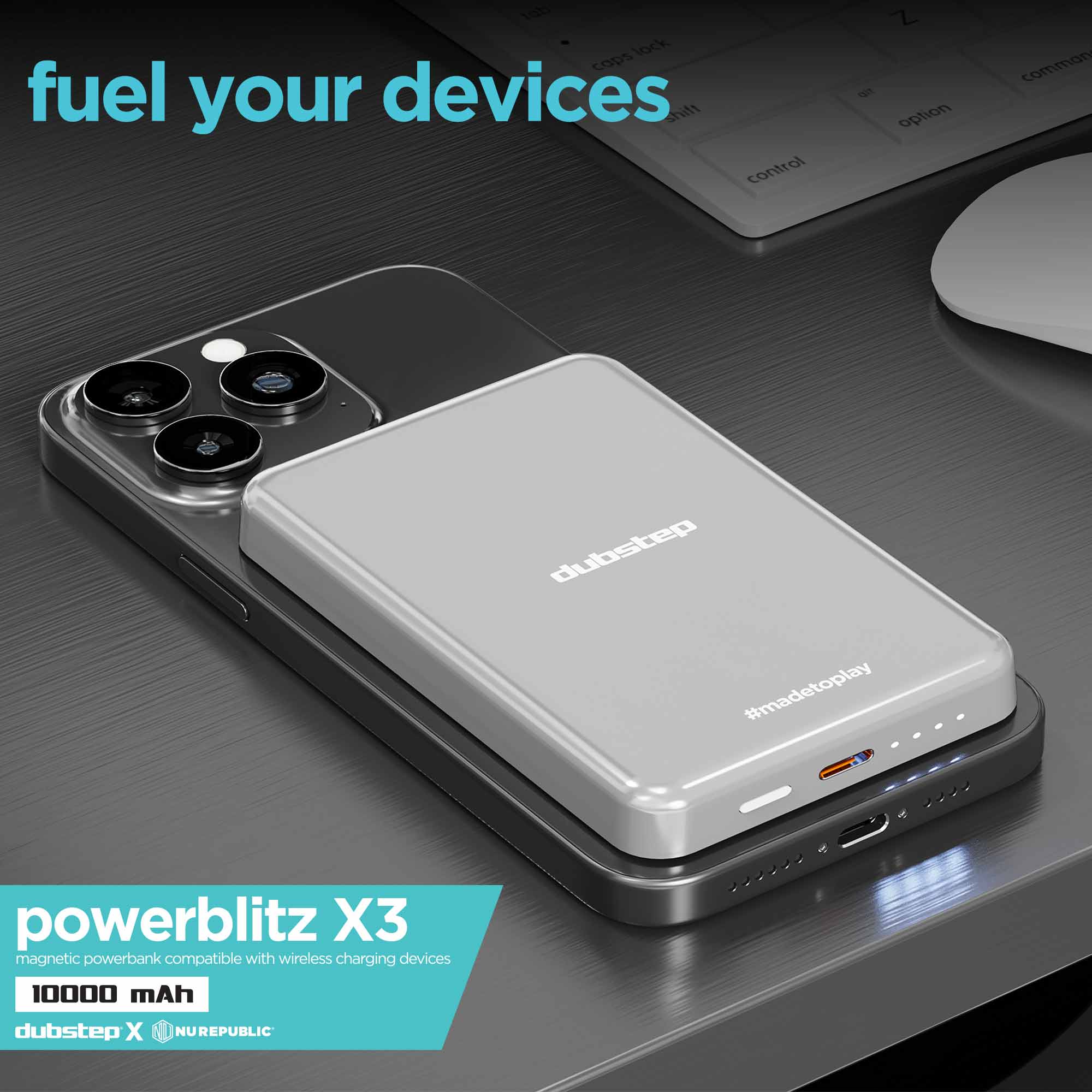 Powerblitz X3 Magsafe charging powerbank 10,000mAh