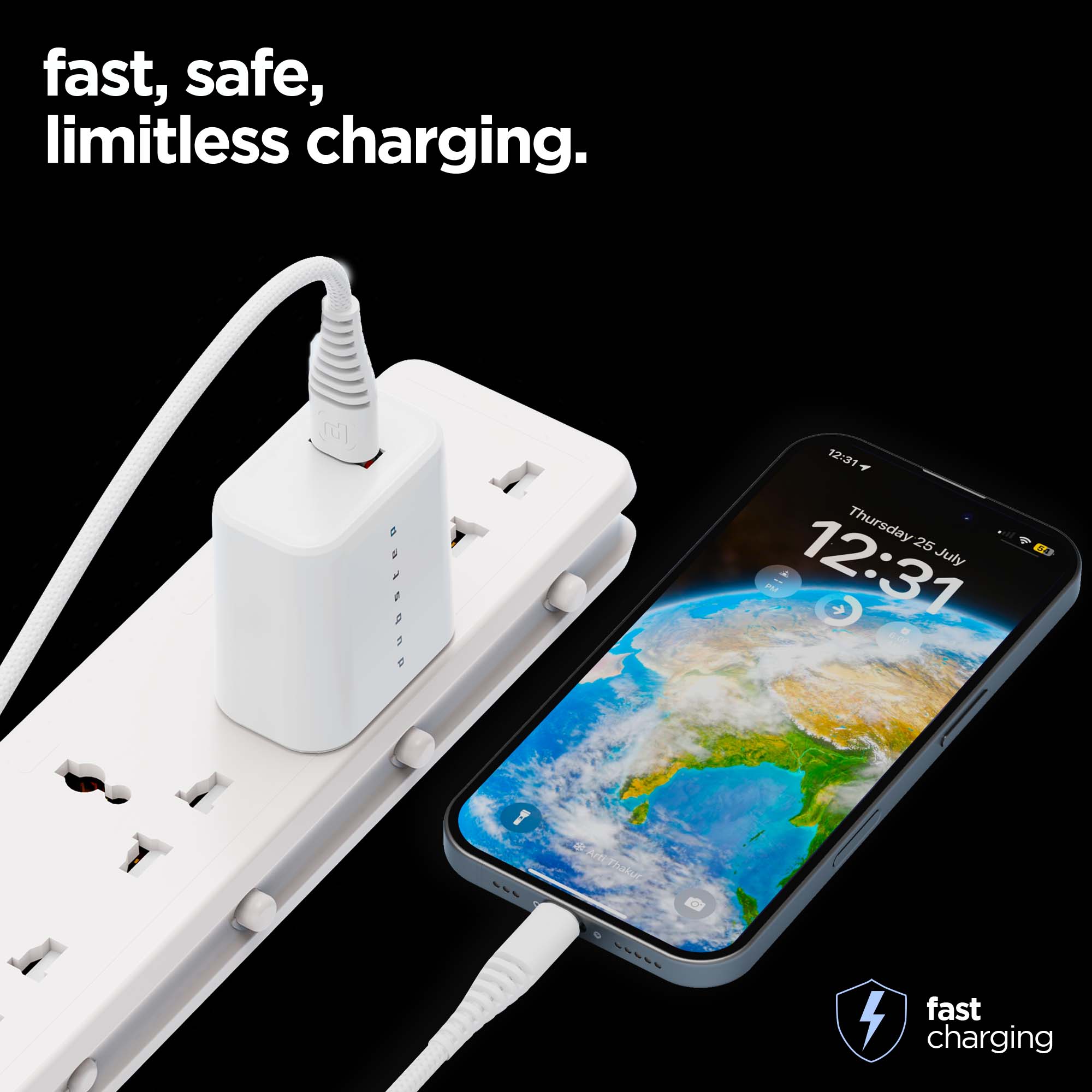 Sprint 12W 2.4A Fast Charger with Cable (Micro USB to USB-A)