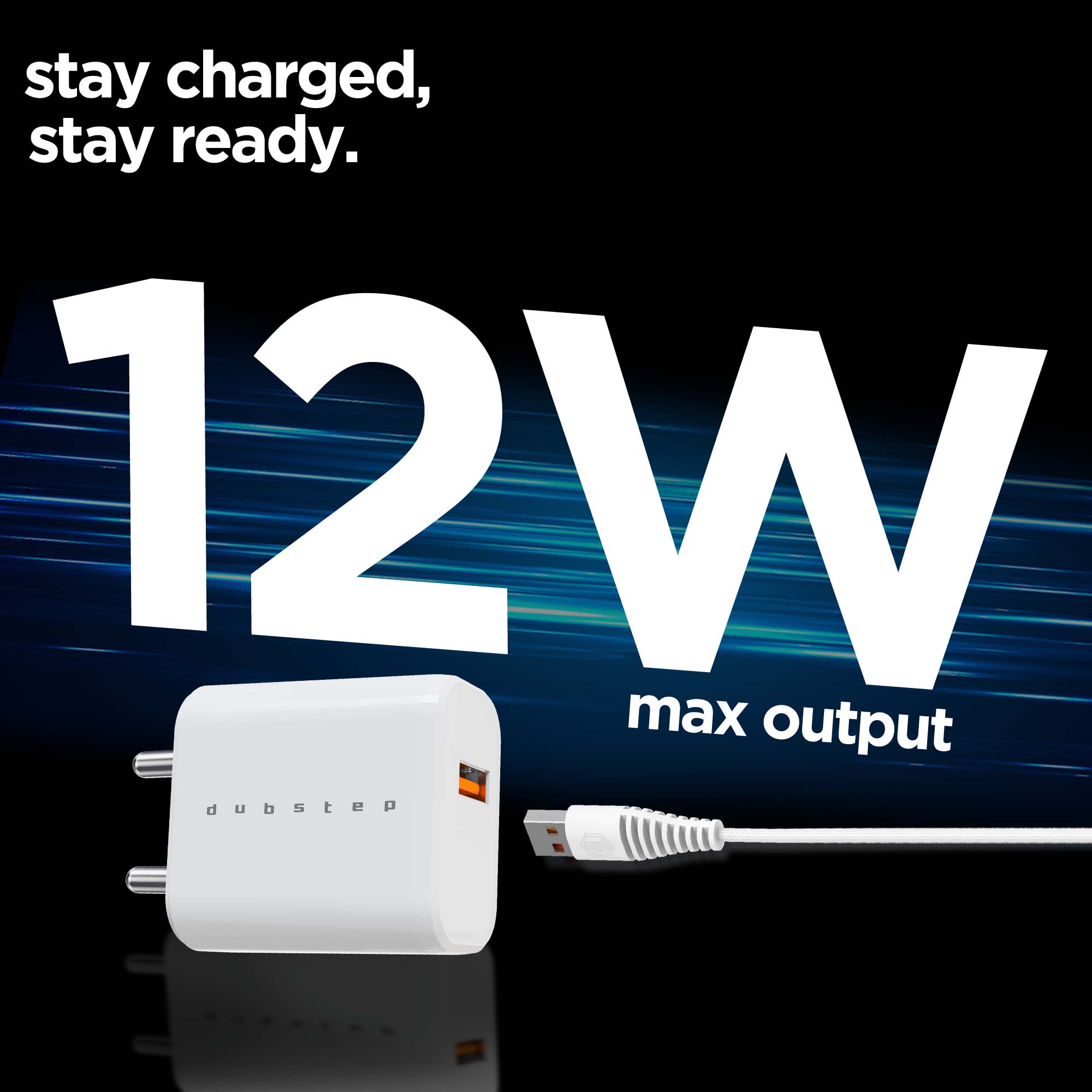 Sprint 12W 2.4A Fast Charger with Cable (Micro USB to USB-A)