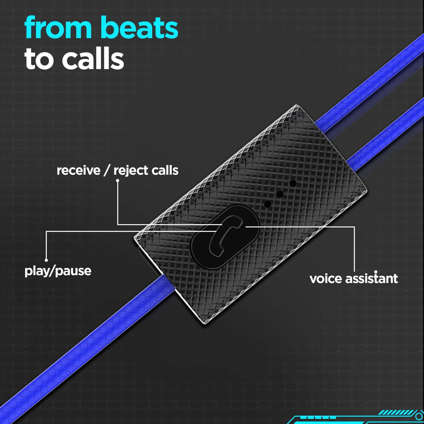 squad M9 wired earphones