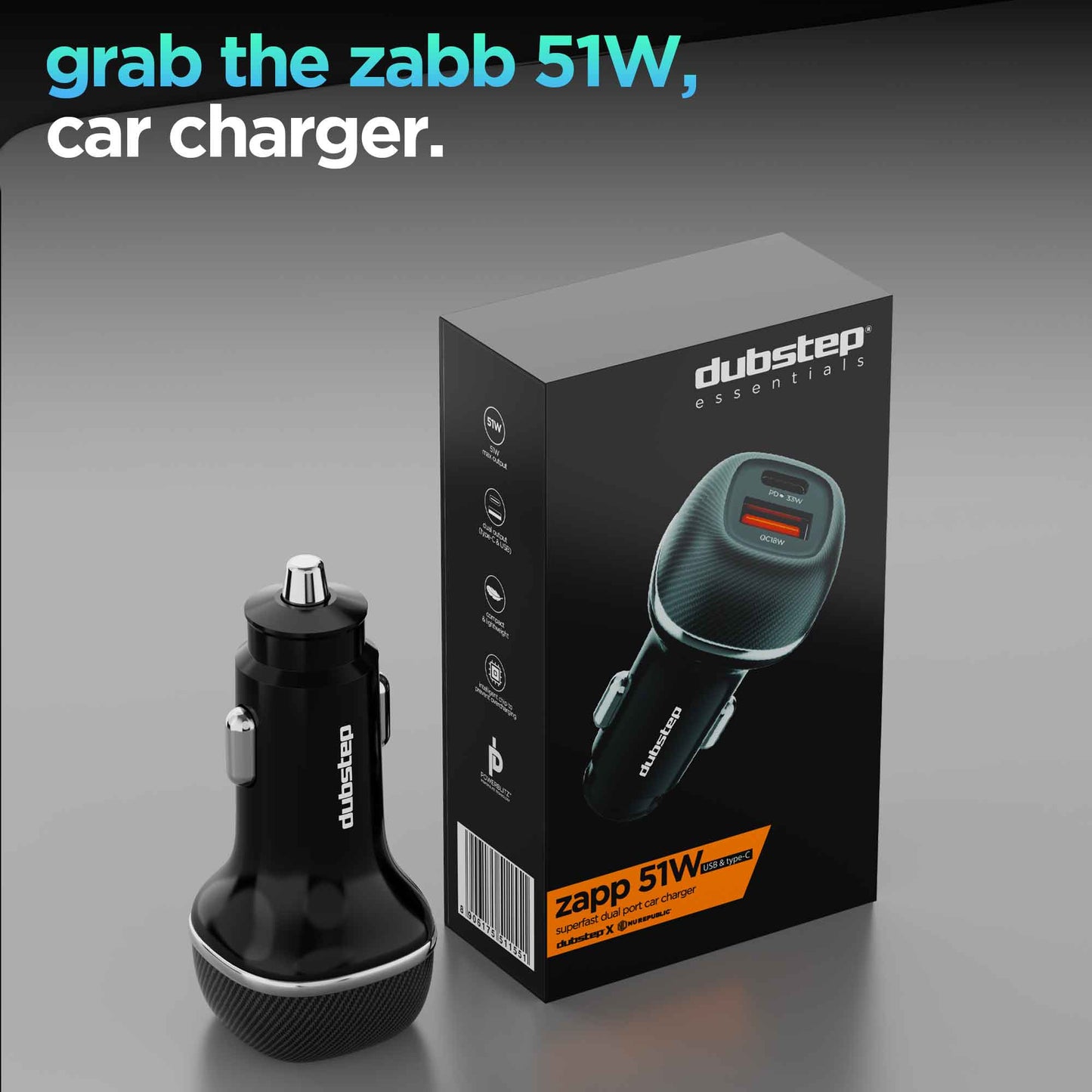 Zap 51W Car Charger