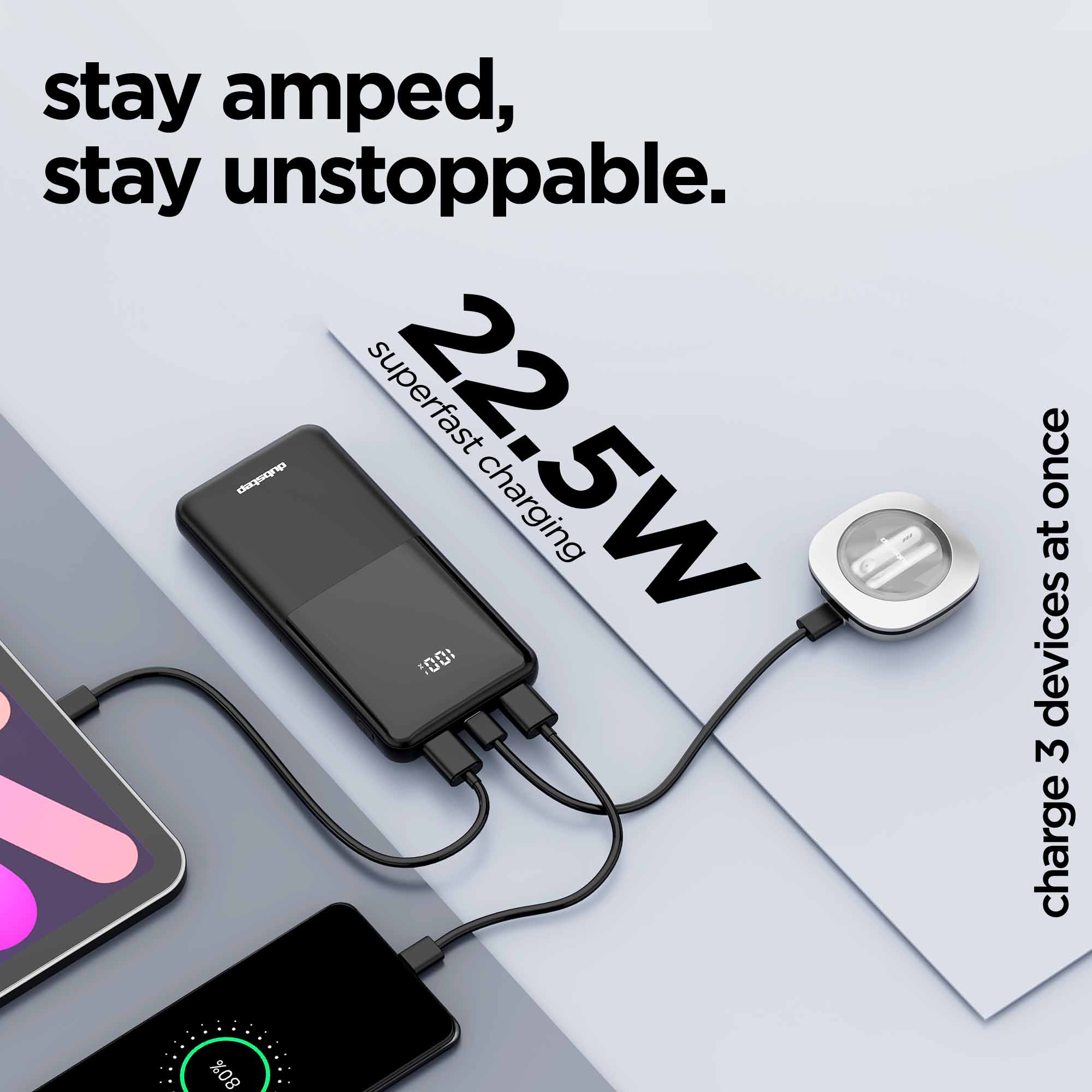 Powerblitz X2 multi-device charging powerbank