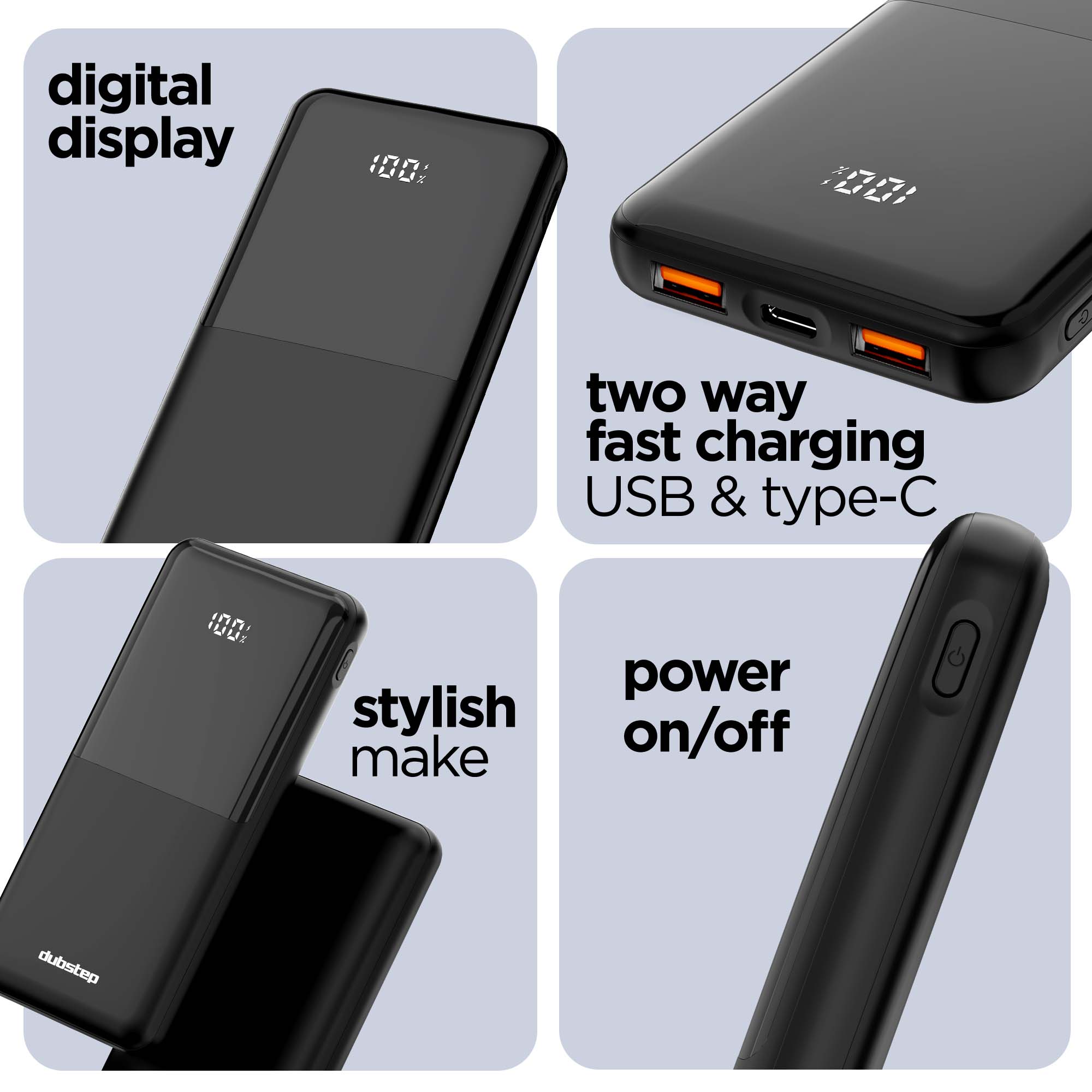 Powerblitz X2 multi-device charging powerbank