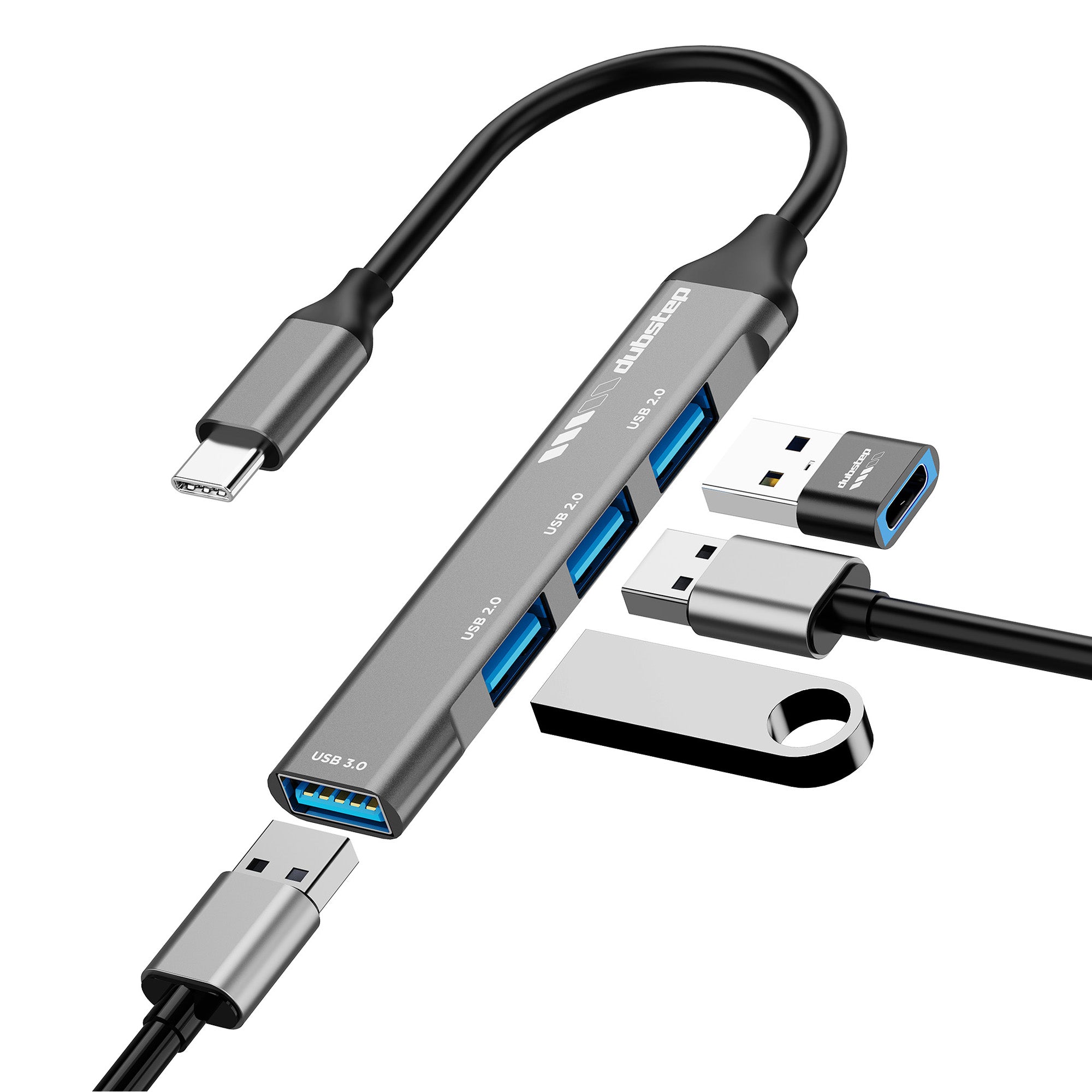 SnaplinkGo 4-in-One Type-C to USB Hub