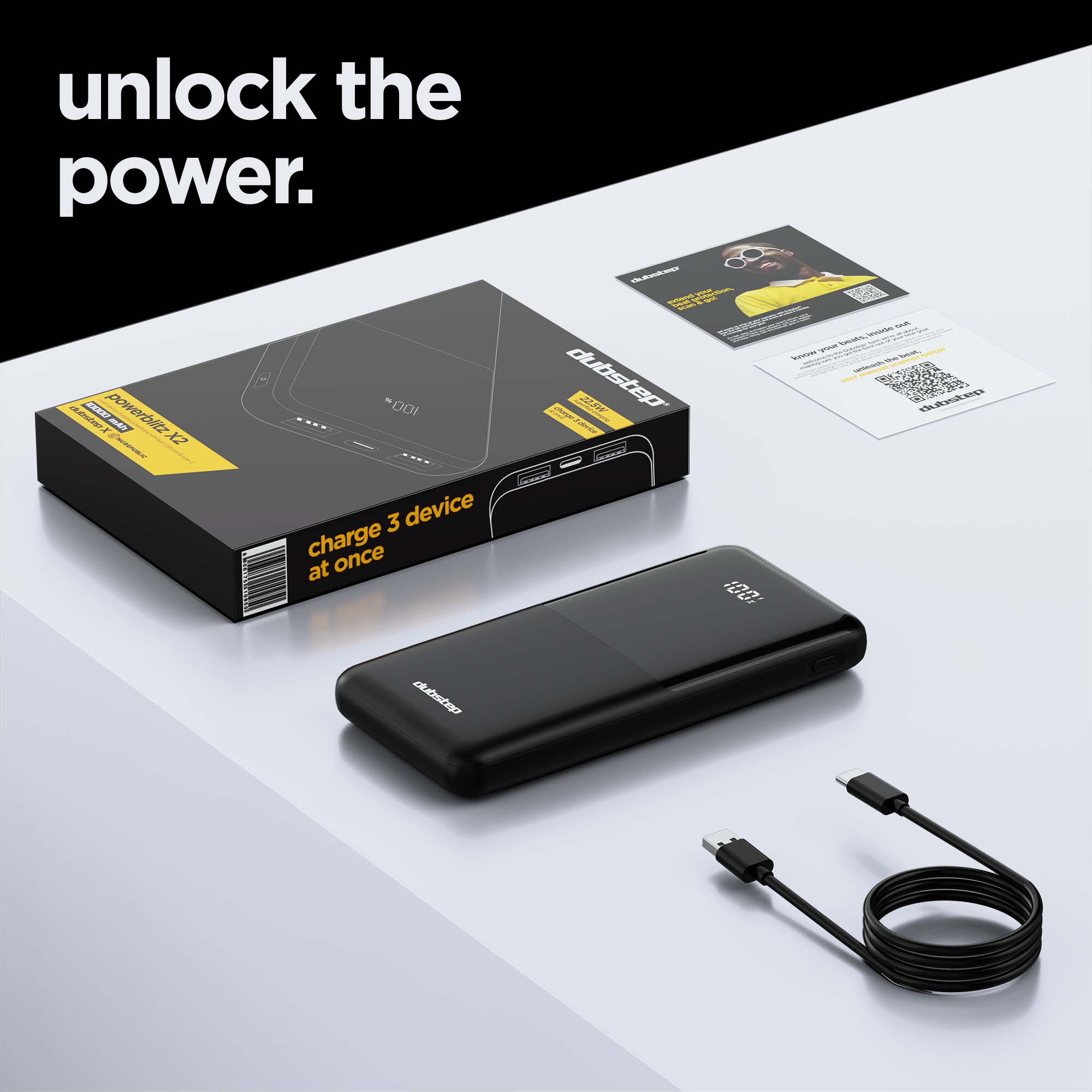 Powerblitz X2 multi-device charging powerbank