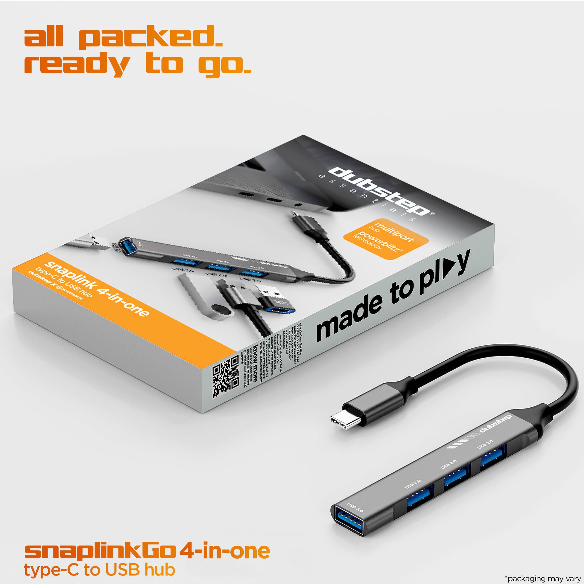 SnaplinkGo 4-in-One Type-C to USB Hub