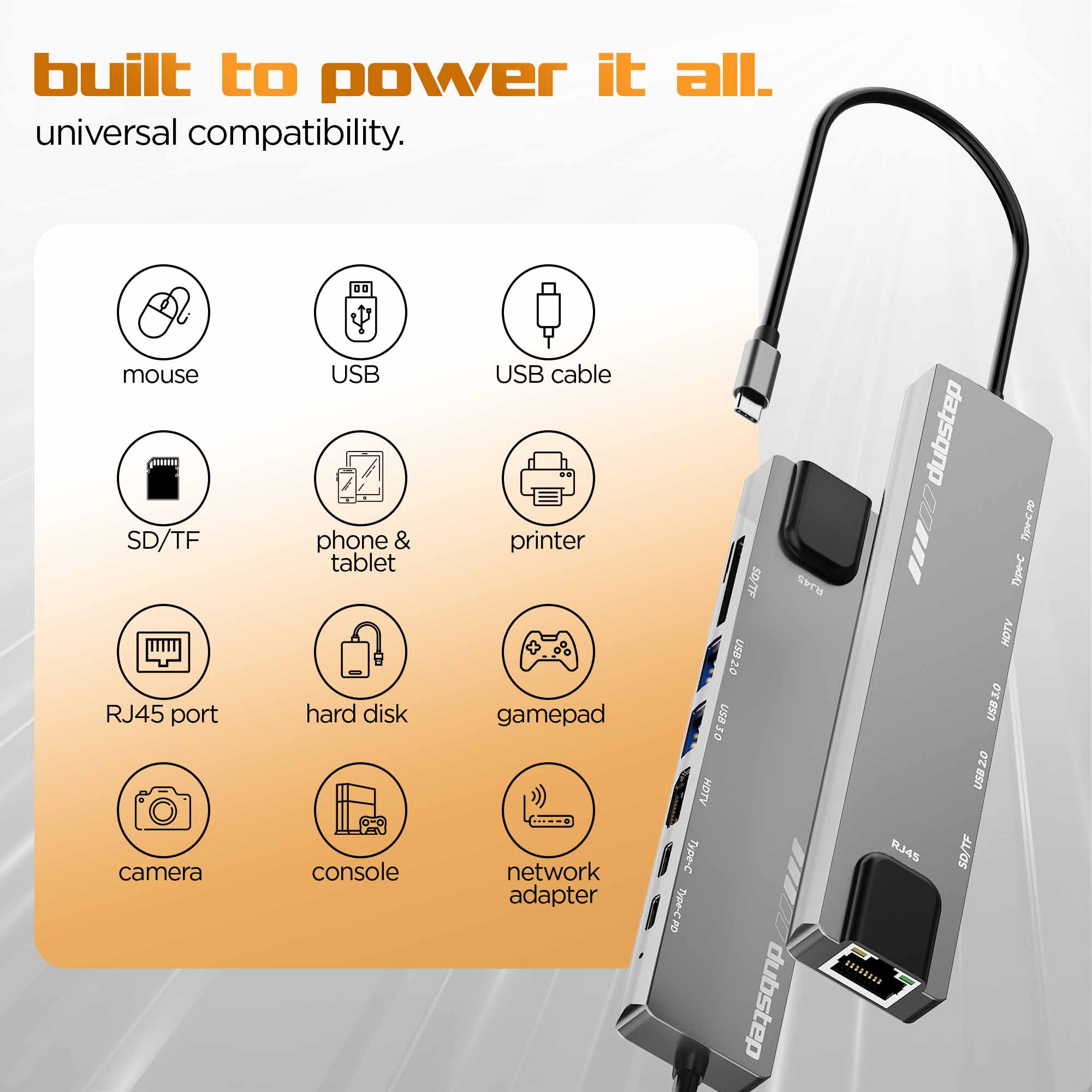 SnaplinkGo 8-in-One Type-C Multiport Hub
