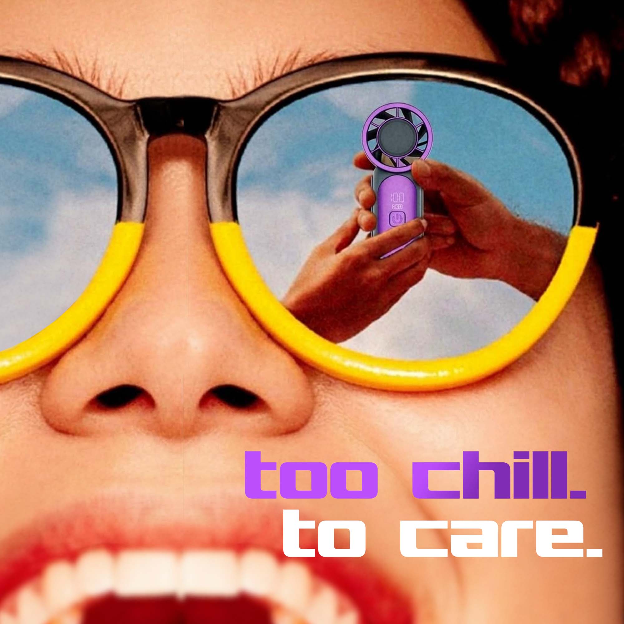 Flo mini (mini handheld  cooling fan)