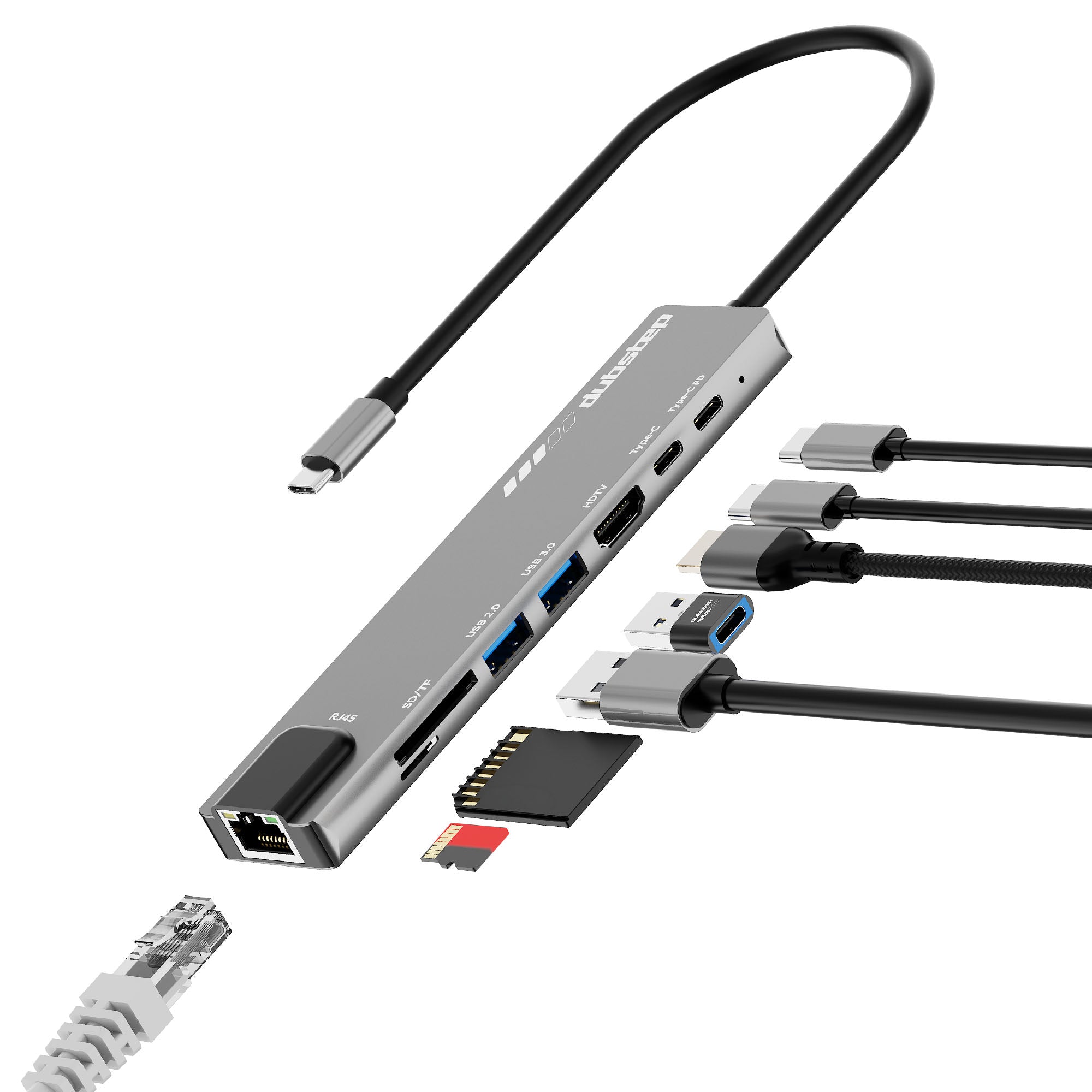 SnaplinkGo 8-in-One Type-C Multiport Hub