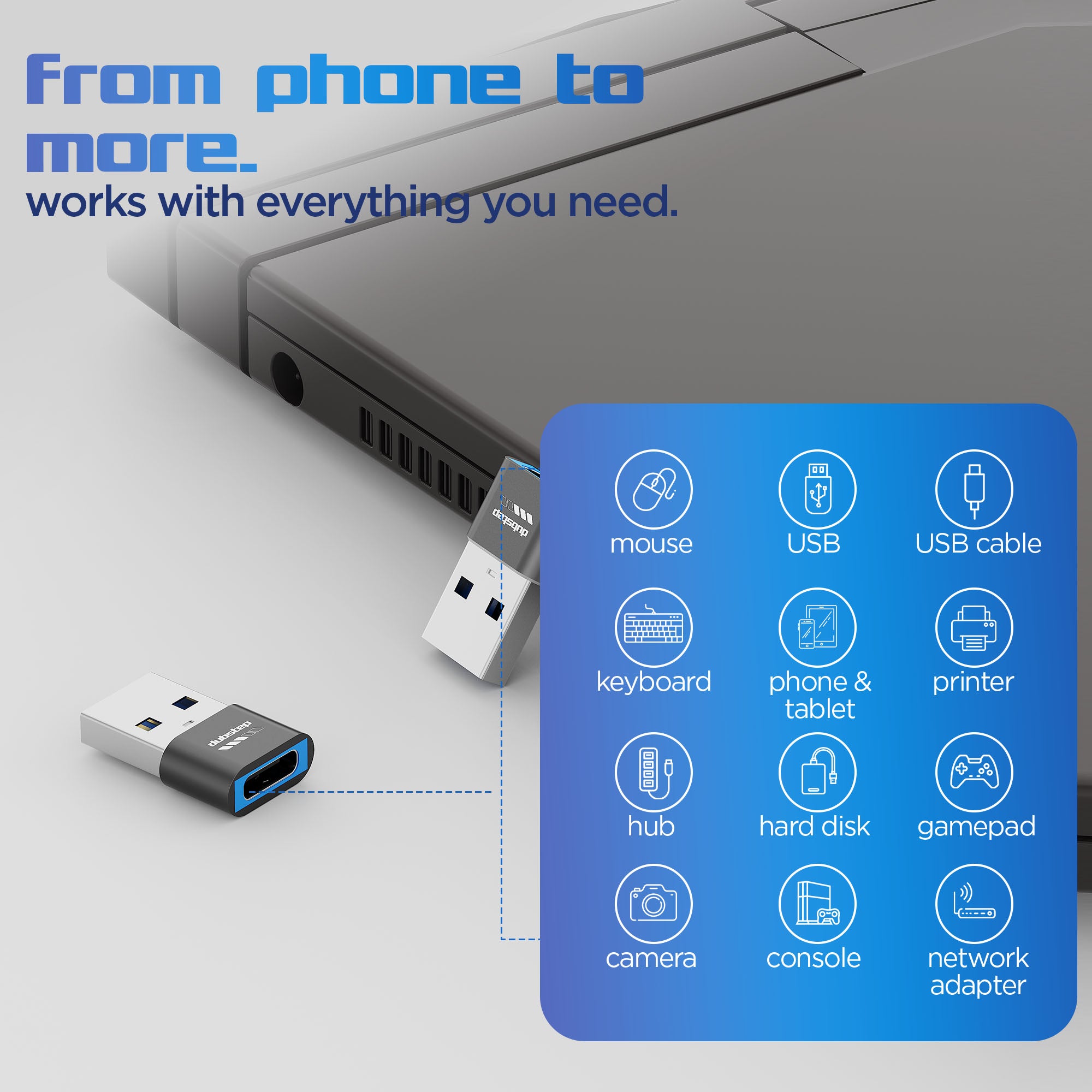 Blaze SnaplinkGo U type-C to USB a OTG Connector