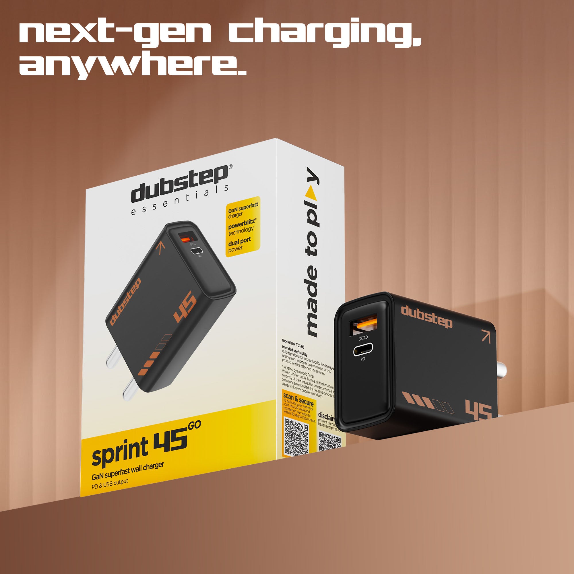 Sprint 45W GaN Superfast Wall Charger
