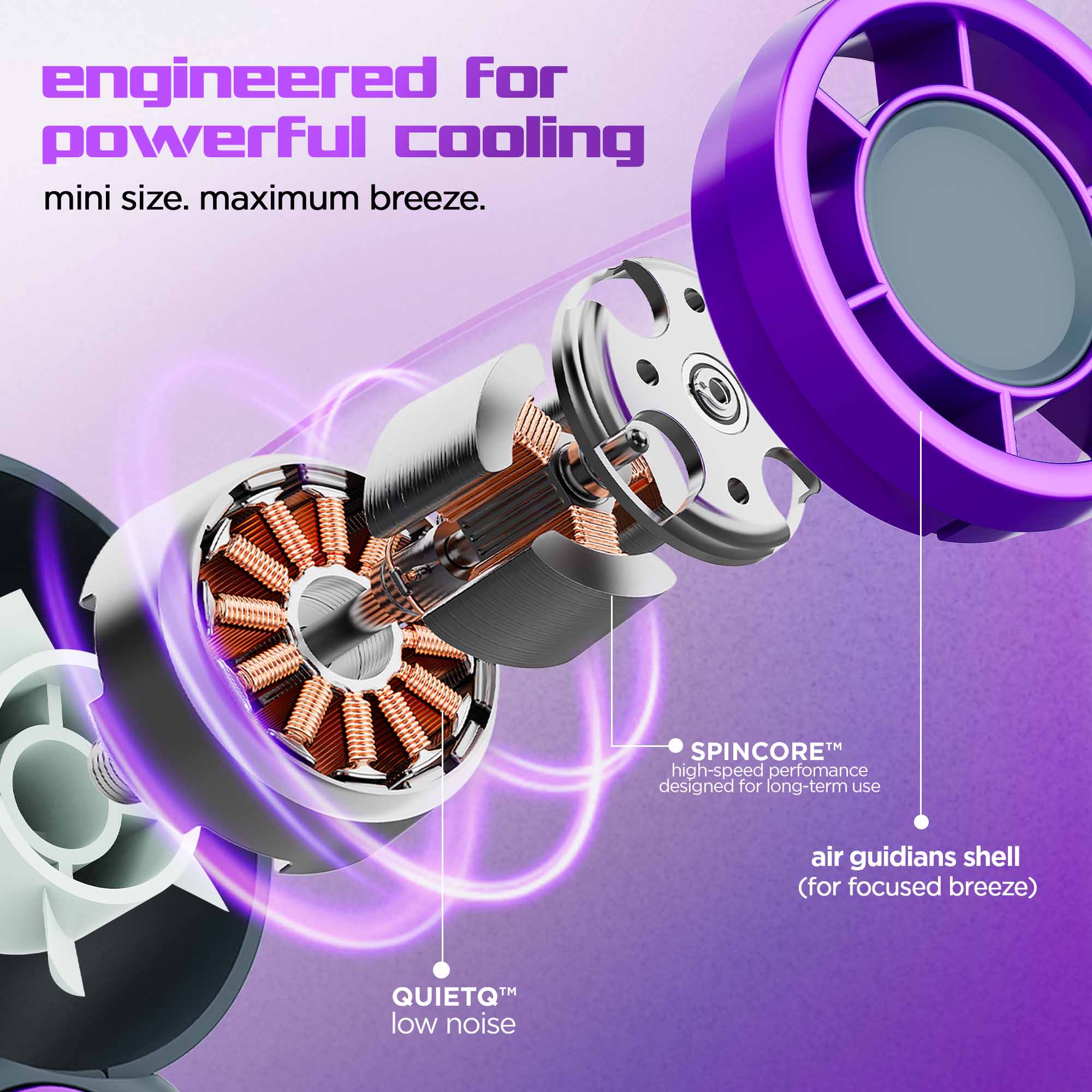 Flo mini (mini handheld  cooling fan)