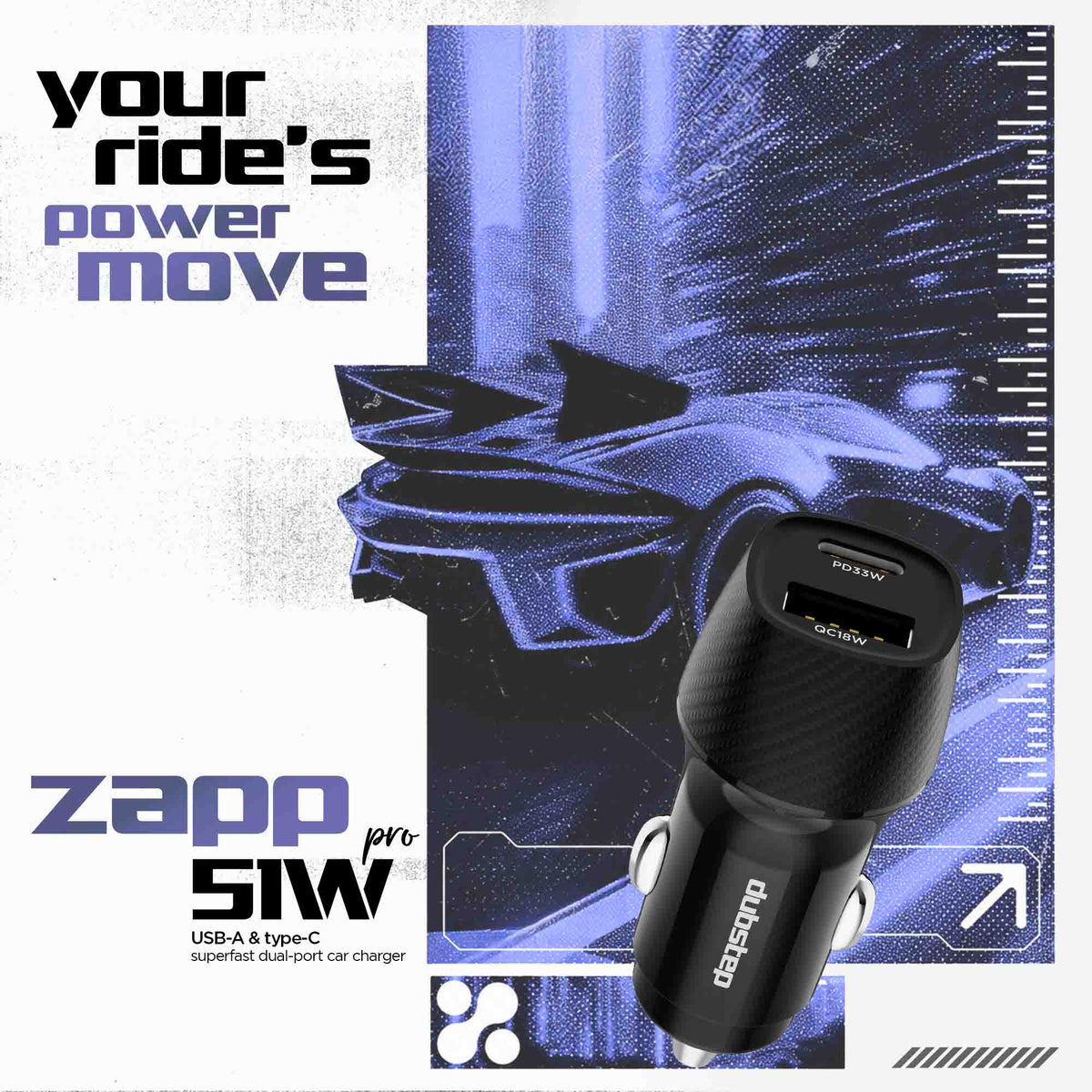 Zapp 51W Pro Car Charger