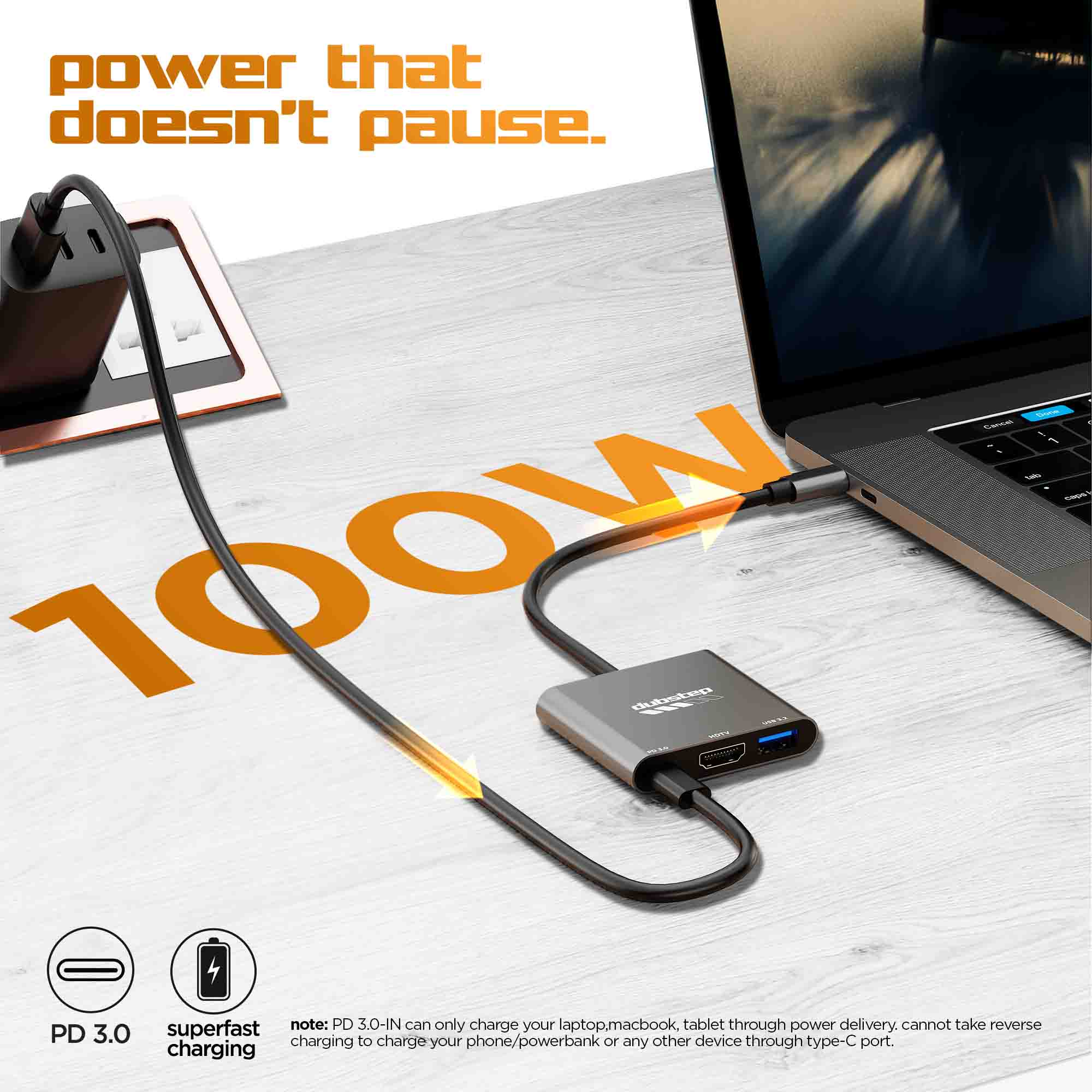 SnaplinkGo 3-in-One Type-C to HDMI USB Hub