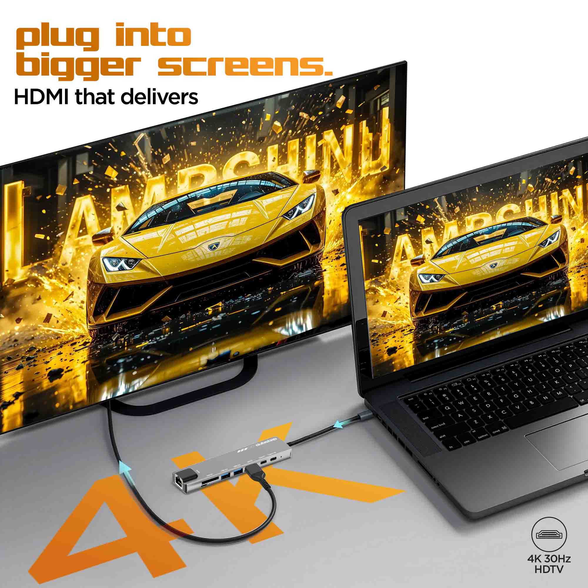 SnaplinkGo 8-in-One Type-C Multiport Hub