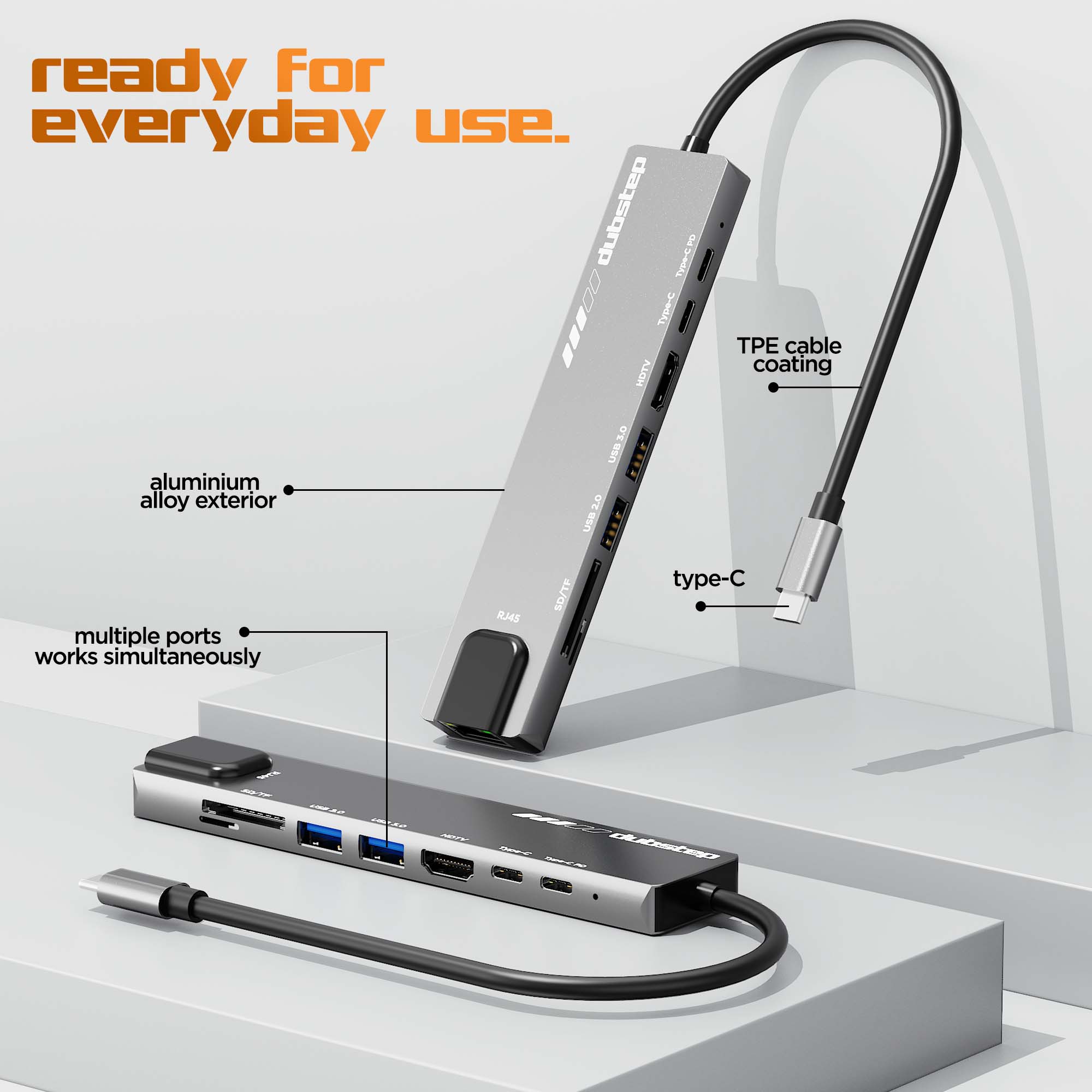 SnaplinkGo 8-in-One Type-C Multiport Hub