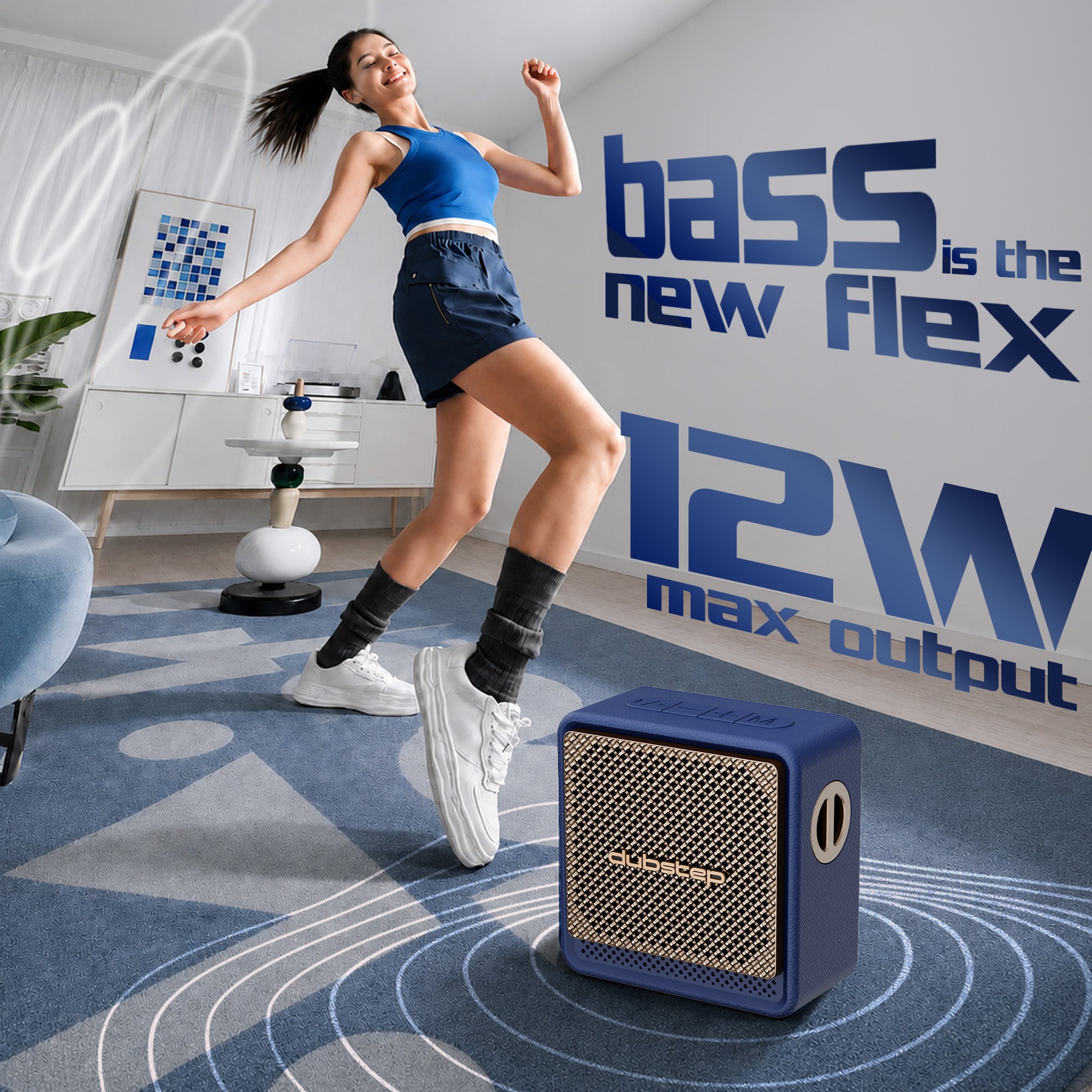 Bassline DRP Speaker Blue