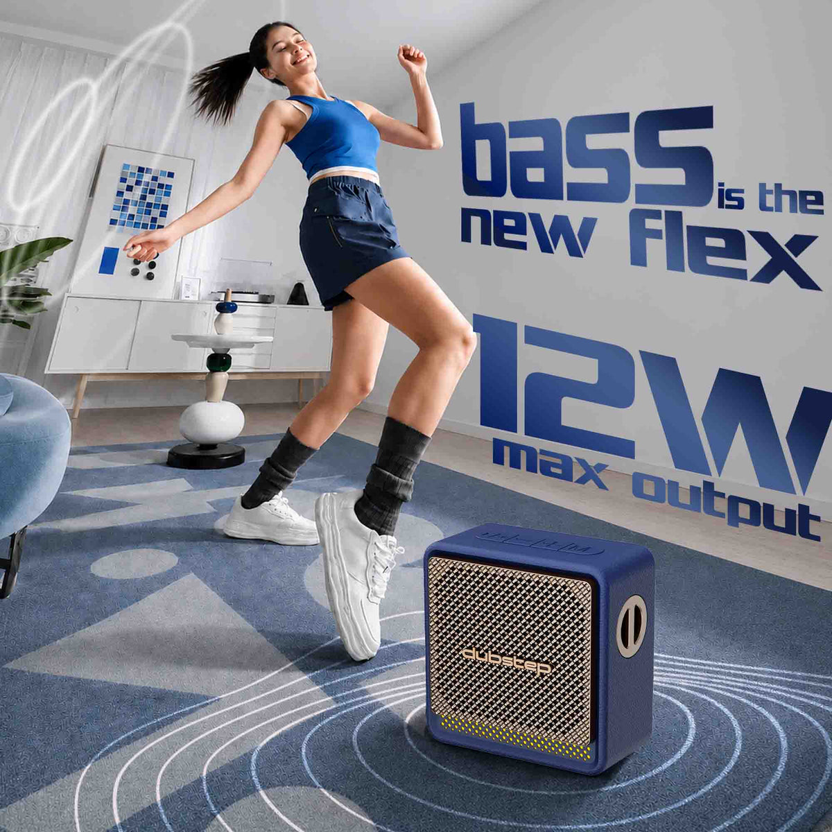 Bassline DRP Speaker Blue