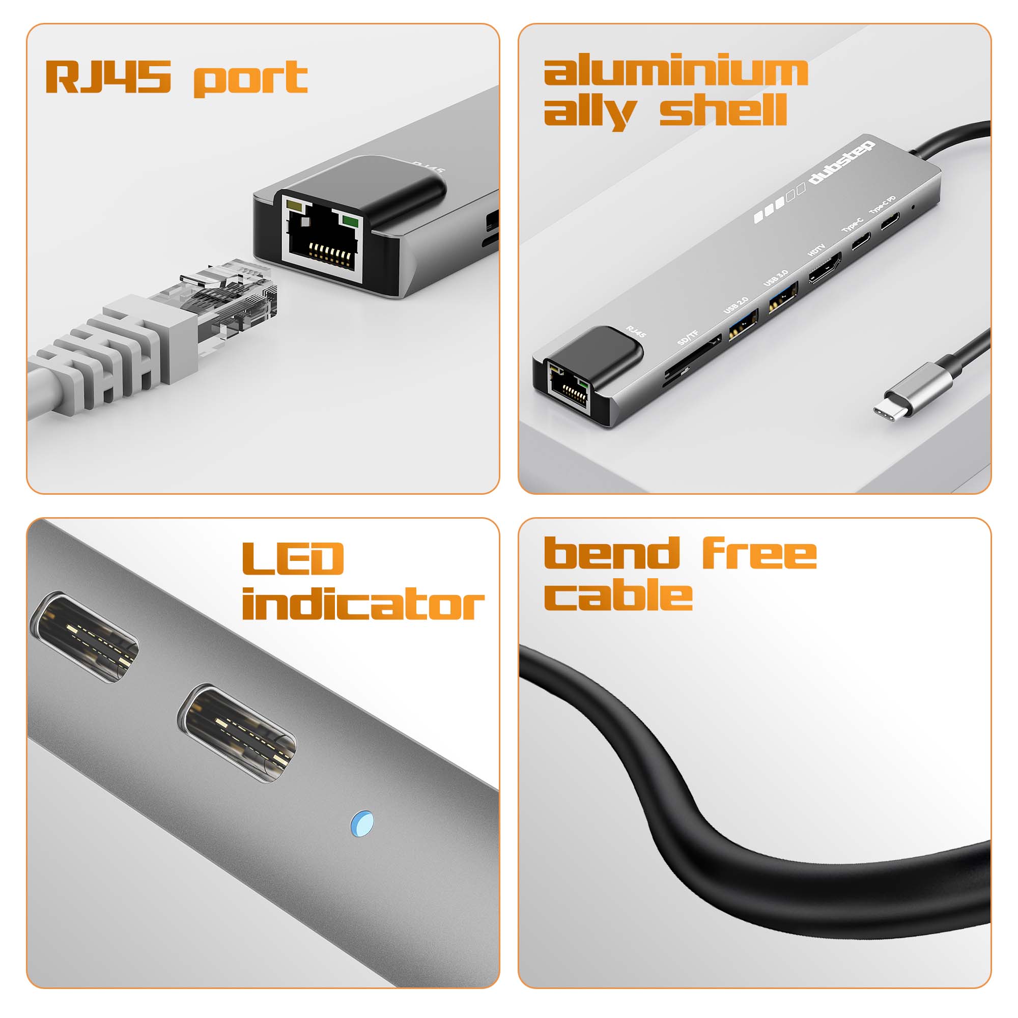 SnaplinkGo 8-in-One Type-C Multiport Hub
