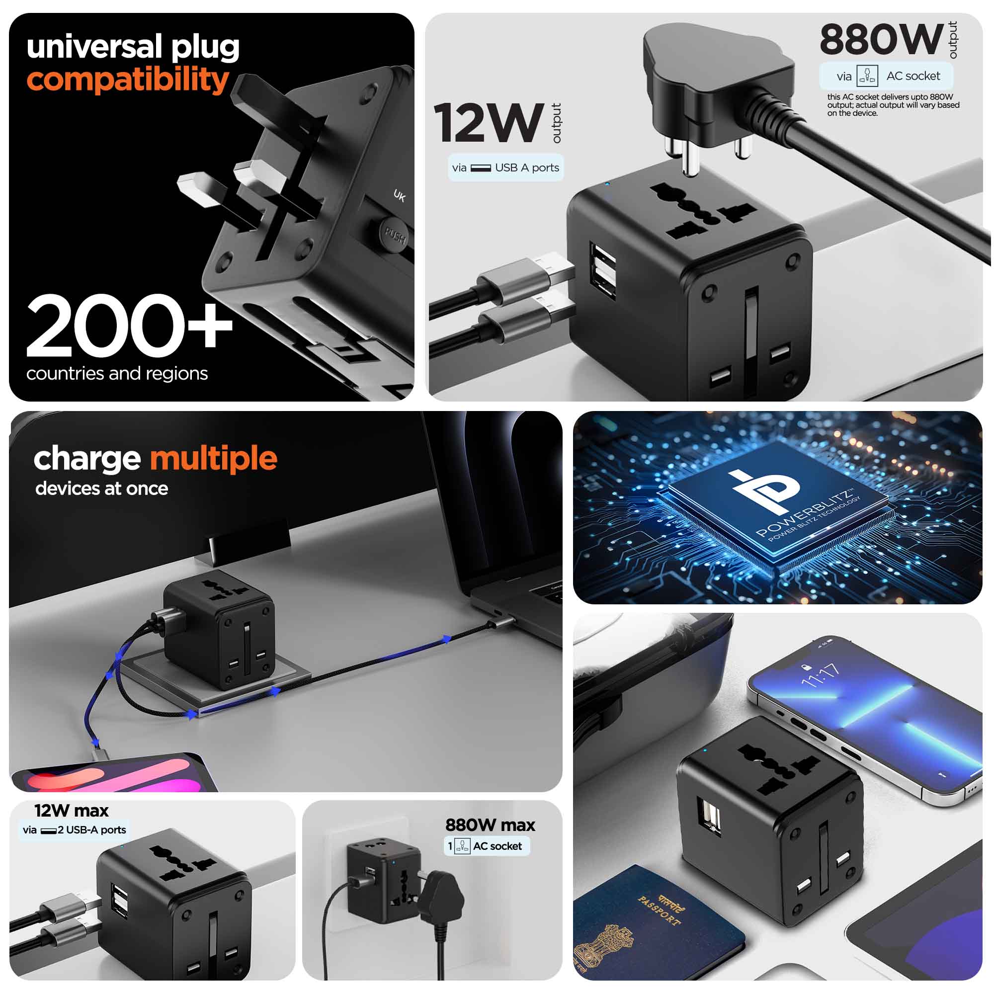 Voyager 12W Travel Charger